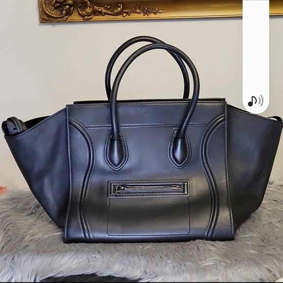 Celine Phantome Dune Black Leather Bag - Picture 3 of 17